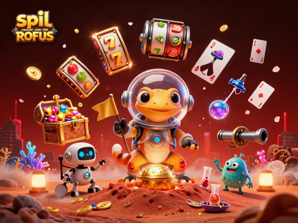 Experience the excitement of spil casino uden om ROFUS with a vibrant Martian casino adventure!