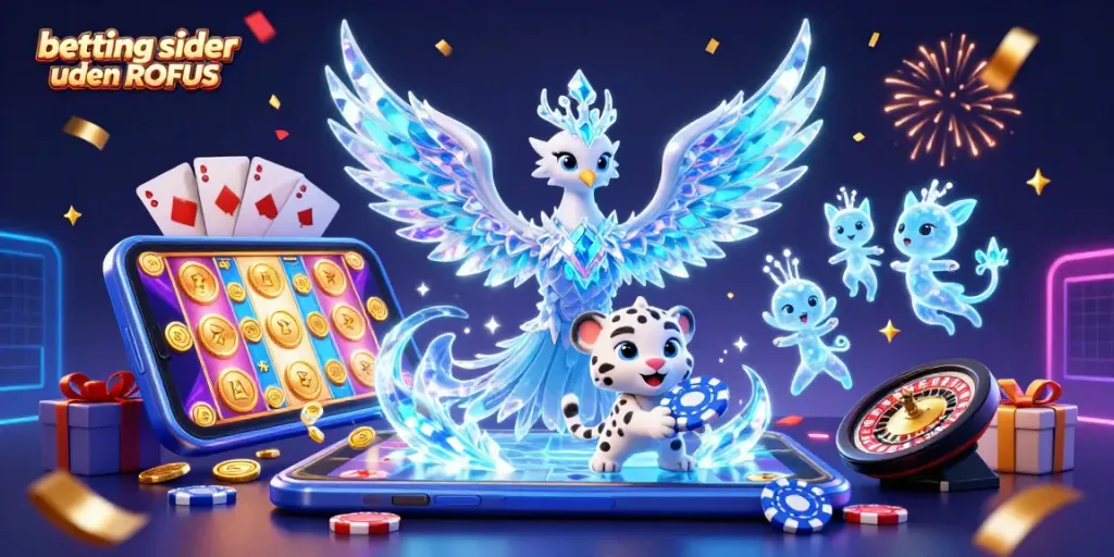 Experience vibrant betting sider uden ROFUS action with an ice phoenix and fun gaming elements.