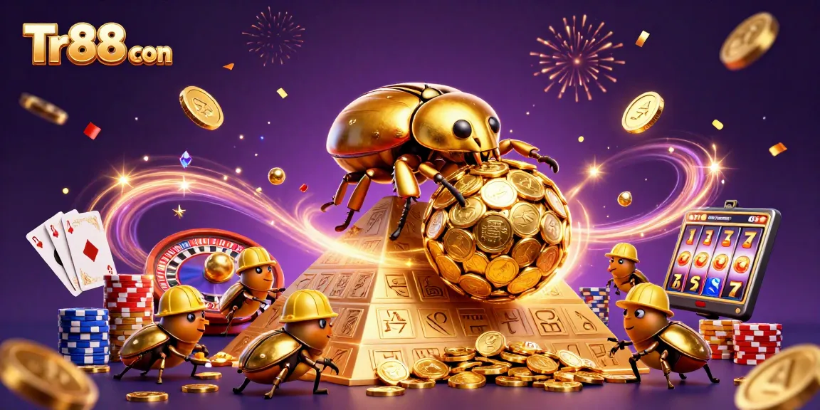 Play slots with Tr88 con and strike rich with golden coins and colorful gamblers' energy!